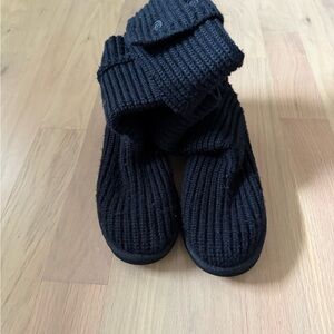 UGG Black Knit Boots